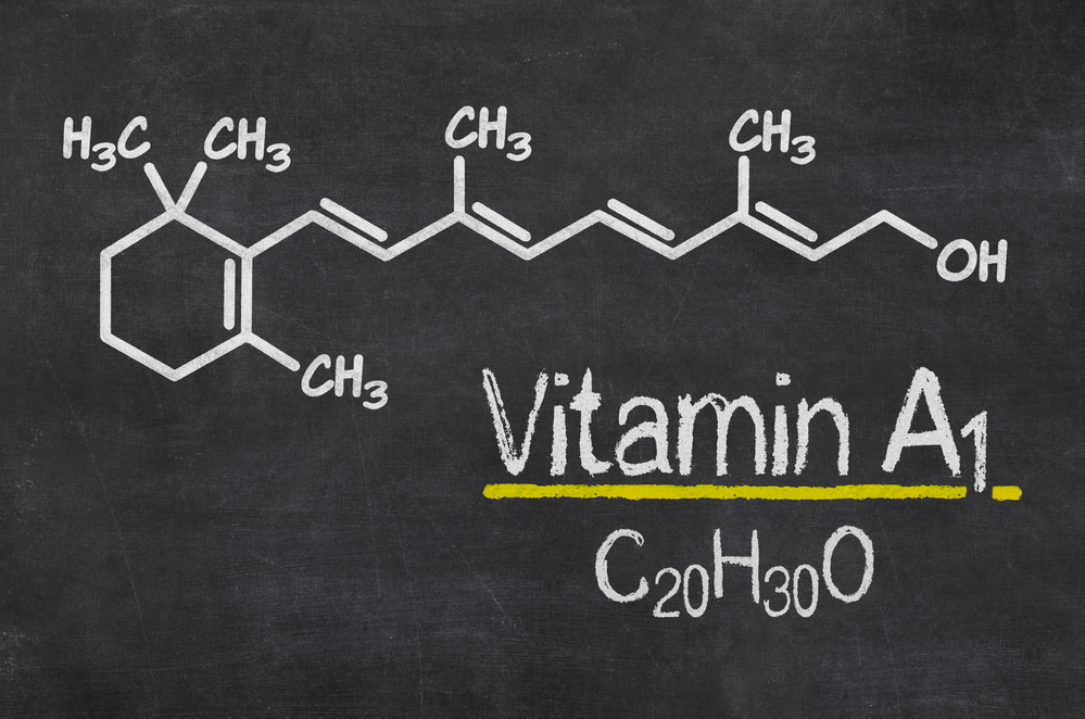  Chemický vzorec vitaminu A