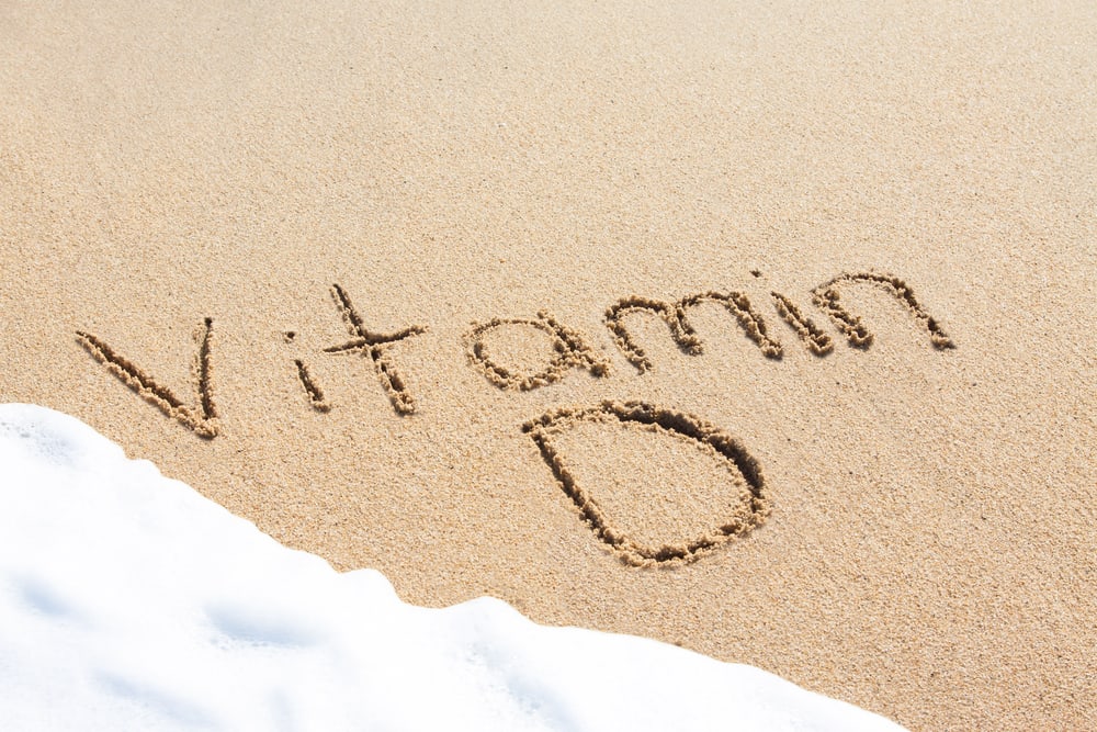  Vitamin D in den Sand schreiben