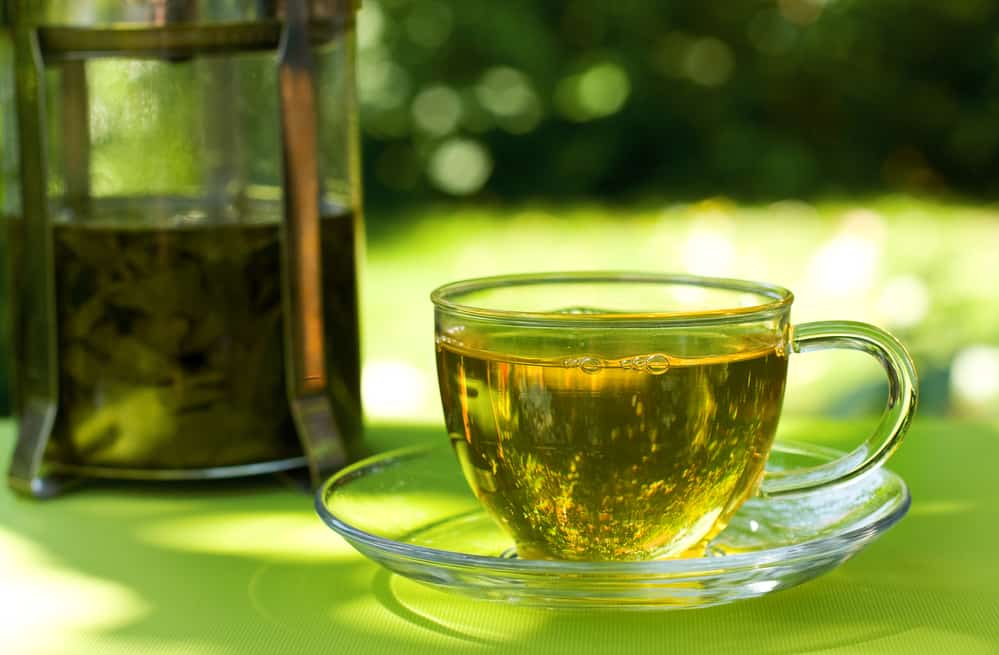  Taza de té verde