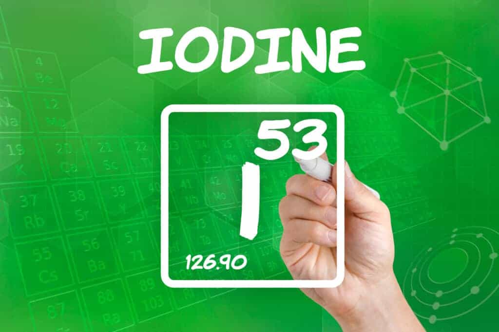  Symbole chimique de l'iode