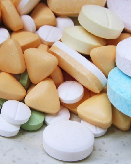 white blue and purple multi shape medicine pills 208541